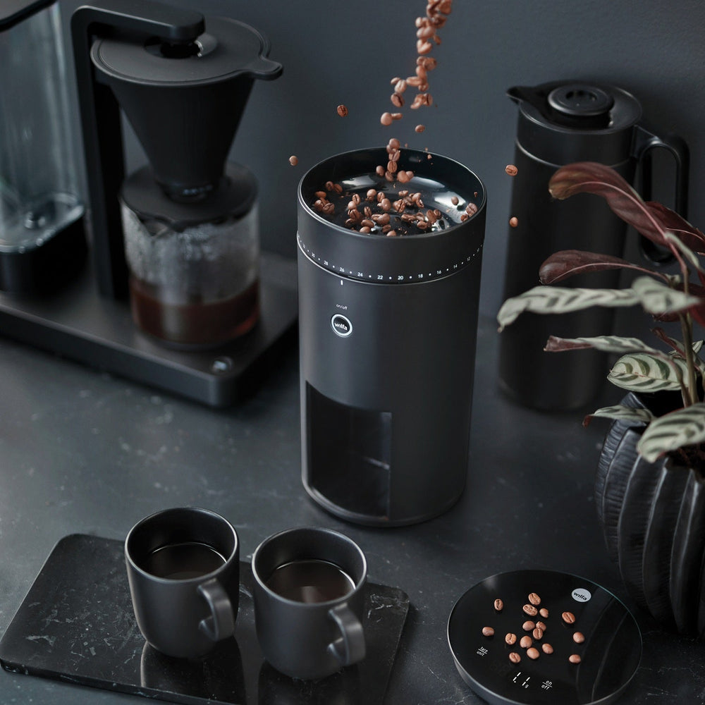 WILFA Kaffeemühle SVART UNIFORM mit Waage, schwarz