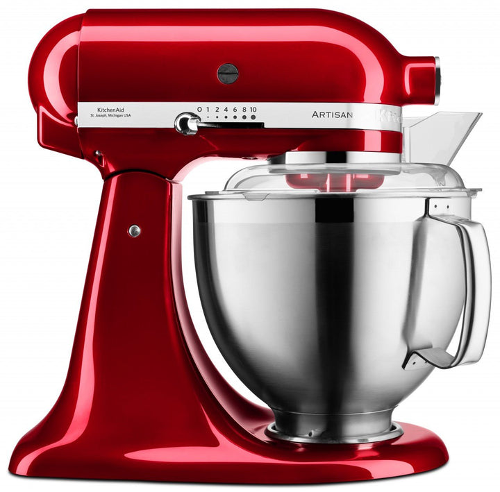 KitchenAid 4,8 L 5KSM185 Artisan Küchenmaschine Profiset Fleischwolf+Spritzgebäck+Gemüseschneider+Pürie